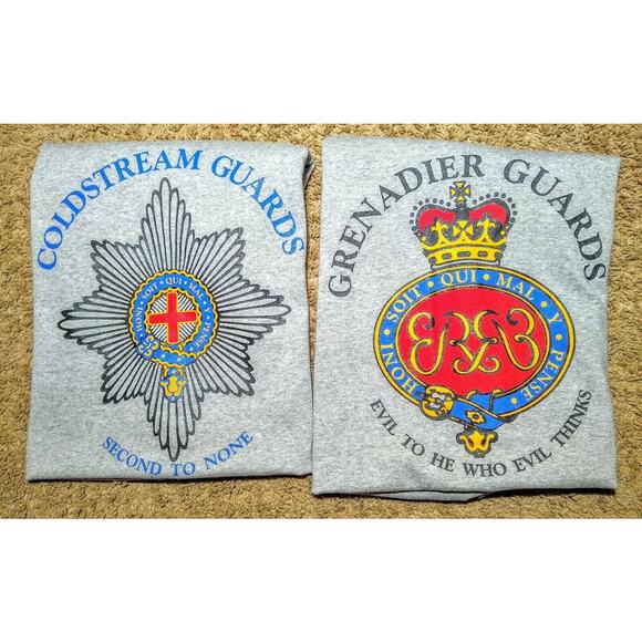Grenadier Coldstream Guards Military British Army Vintage Single Stitch T-Shirt - Picture 9 of 9